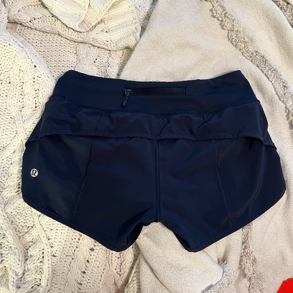 Navy Lululemon shorts
